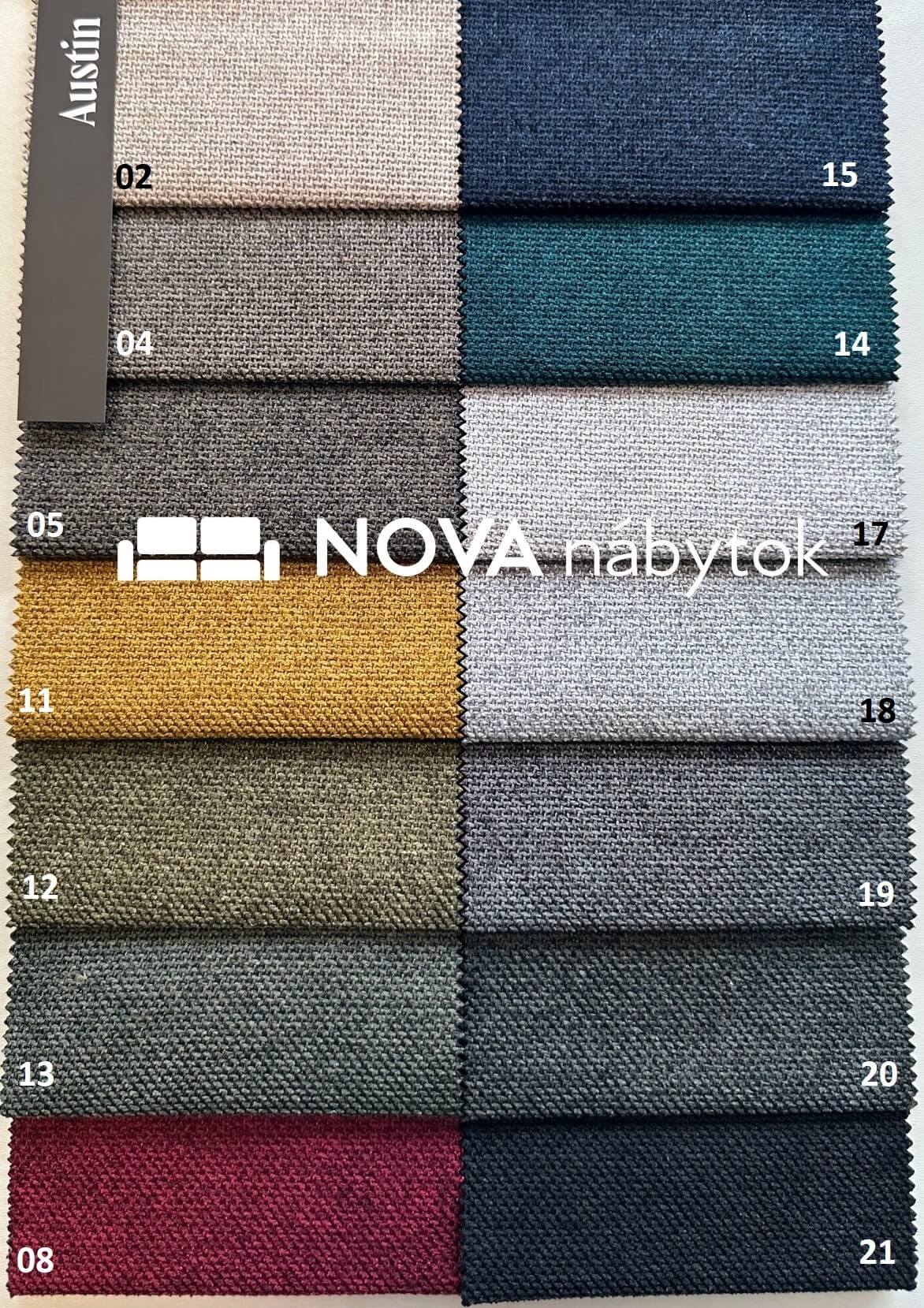 Austin potahová látka Nábytek NOVA